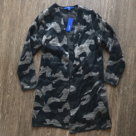 Apt. 9 Sweaters - APT 9 Camo Mid Length Cardigan
